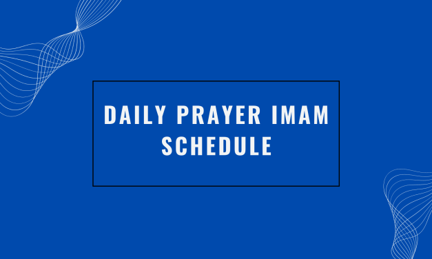 Daily Prayer Imam Schedule